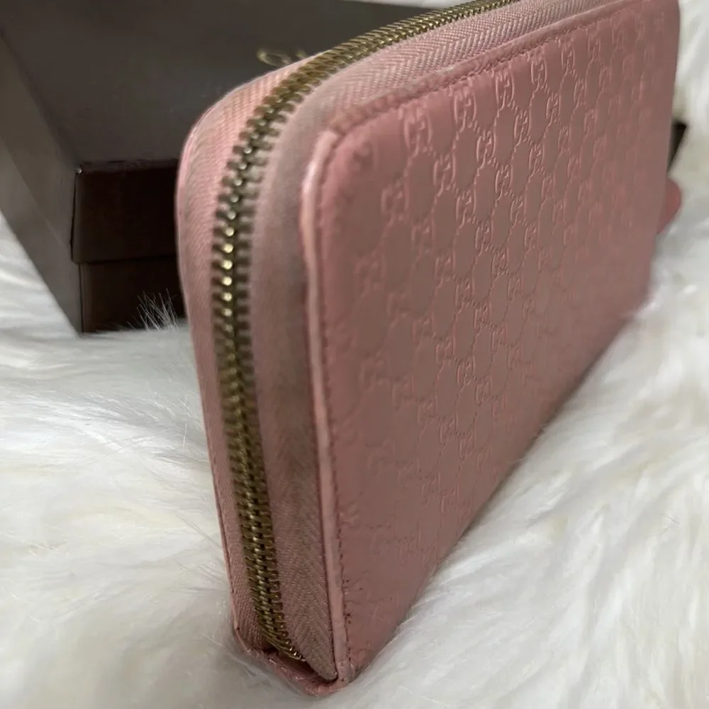 💯 Authentic Guccissima Zipped Long Wallet 🍀